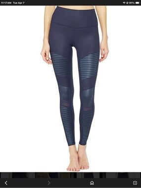 Alo Hi -Waist  Moto Leggings